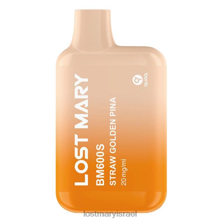 איבוד מרי bm600s 20mg חד פעמי 8RF26170 פינה זהובה קש | LOST MARY Bm616